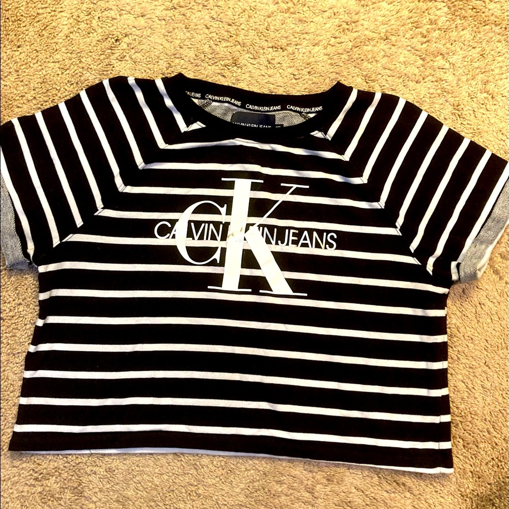 Oversized cropped CALVIN KLEIN T
